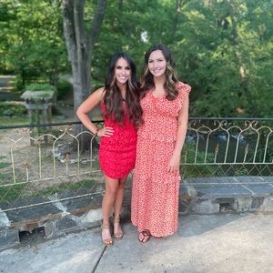 Red lace hello molly dress